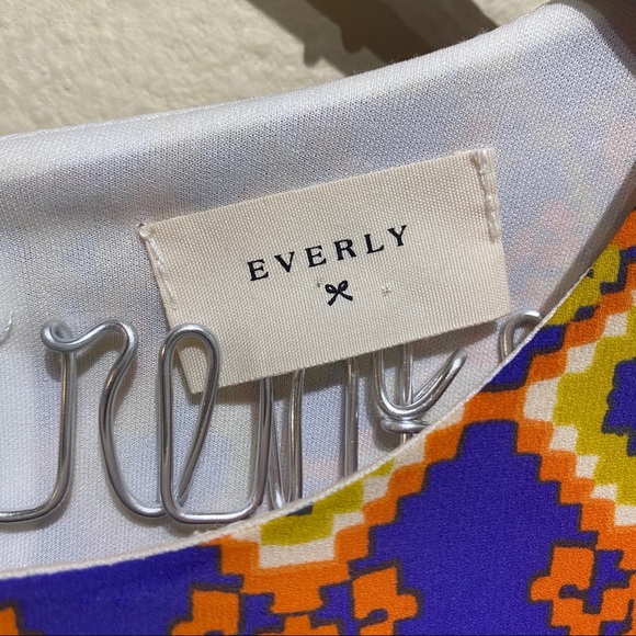Everly Anthropologie Multi-Color Patterned Dress - Picture 3 of 12